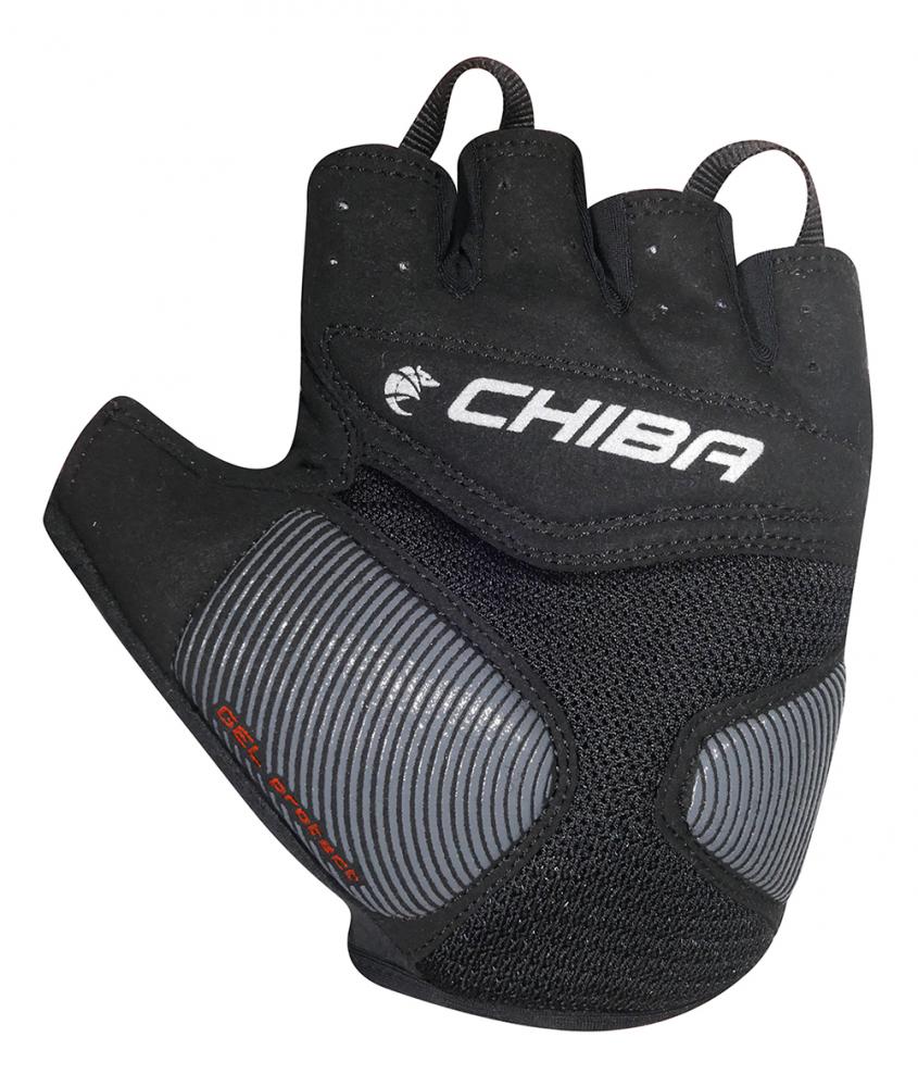 CHIBA Gel Air - Fahrradhandschuhe kurzfinger, rot, Größe M, mit Gelpolsterung