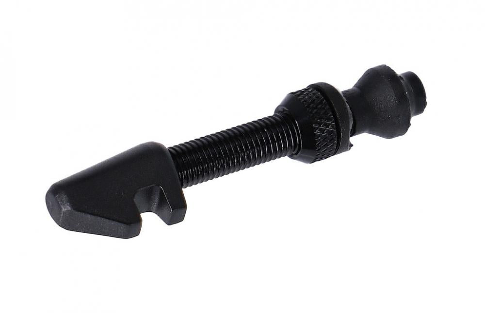 DT Swiss Tubeless-Ventil Alu schwarz 18-25 mm Schwarz - zuverlässige Abdichtung