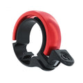 Knog Oi Classic Fahrradklingel rot-schwarz, für Lenker 23.8-31.8mm.