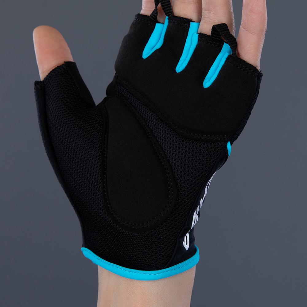 CHIBA Lady Gel - Radhandschuhe Damen XS schwarz/türkis mit Gelpolsterung