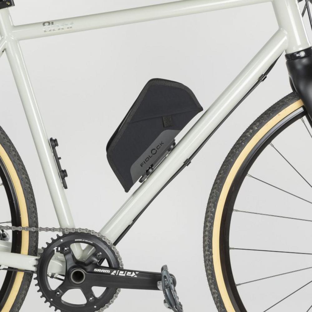 Fidlock TWIST Essential Bag M mit Bike Base 1,1 Liter spritzwassergeschützte Rahmentasche, magnetische Befestigung, verstaubarer Schultergurt, optimiert für Rahmendreieck