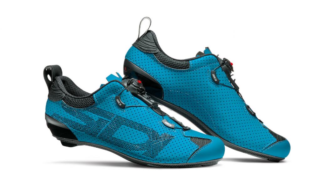 Sidi Road Tri Sixty 46,5 Petrol - leichter Triathlon-Rennradschuh mit Carbonsohle