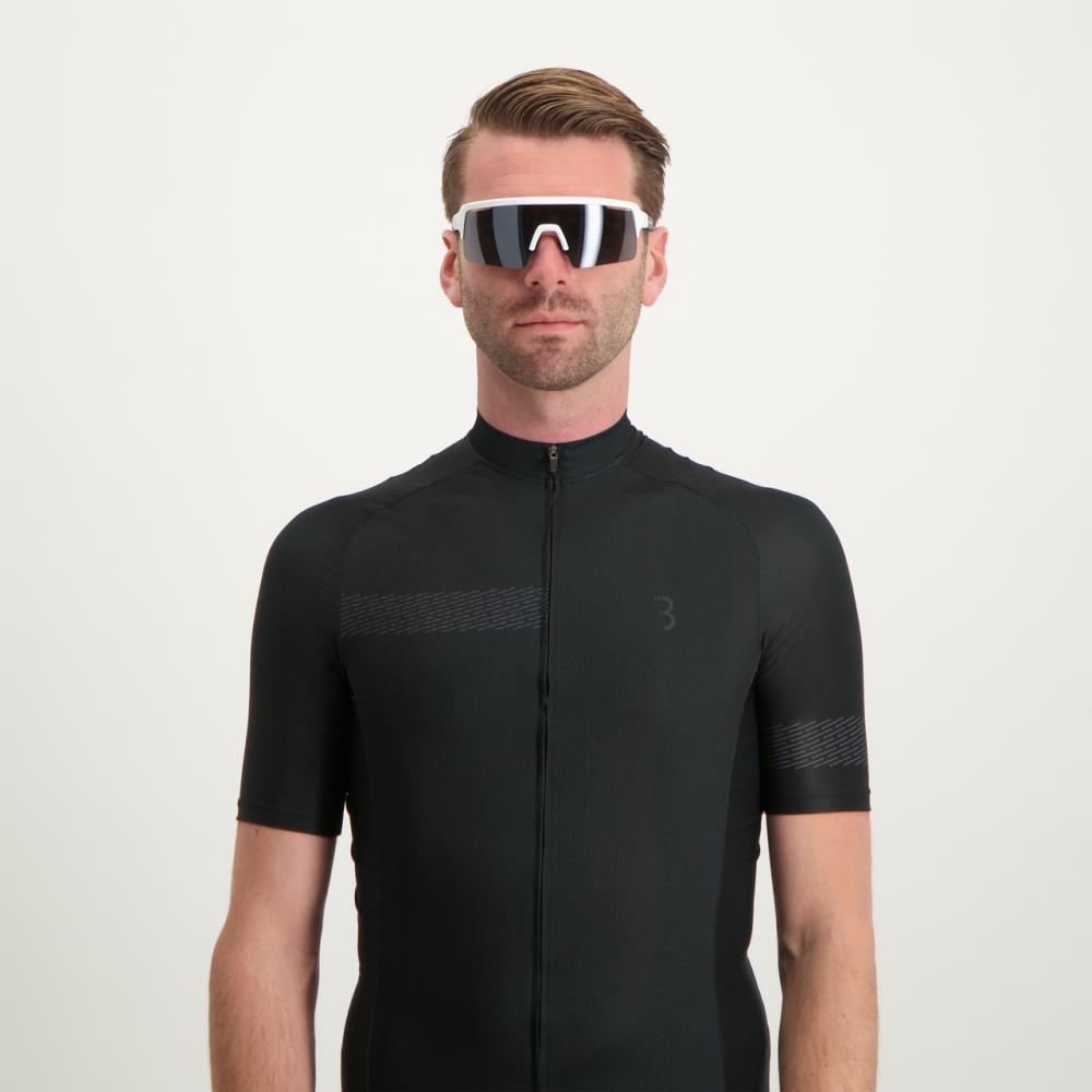 BBB Cycling BBB sportbrille Fuse PC flash Größe M matt weiß - leichte Sportbrille mit Top-Sicht