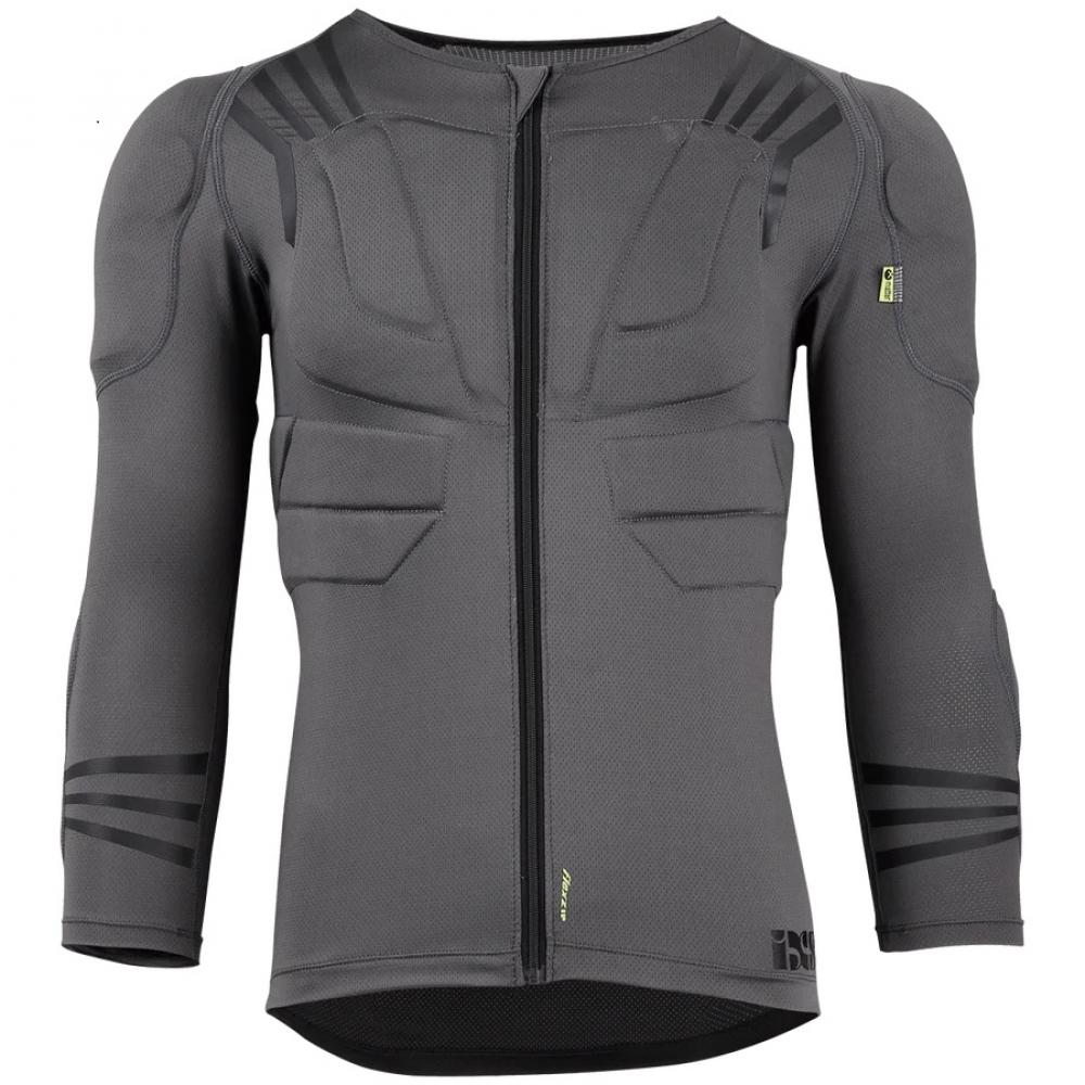 IXS Sports Division iXS Trigger upper body protective S/M grey - leichter Oberkörperprotektor mit Xmatter-Schutz