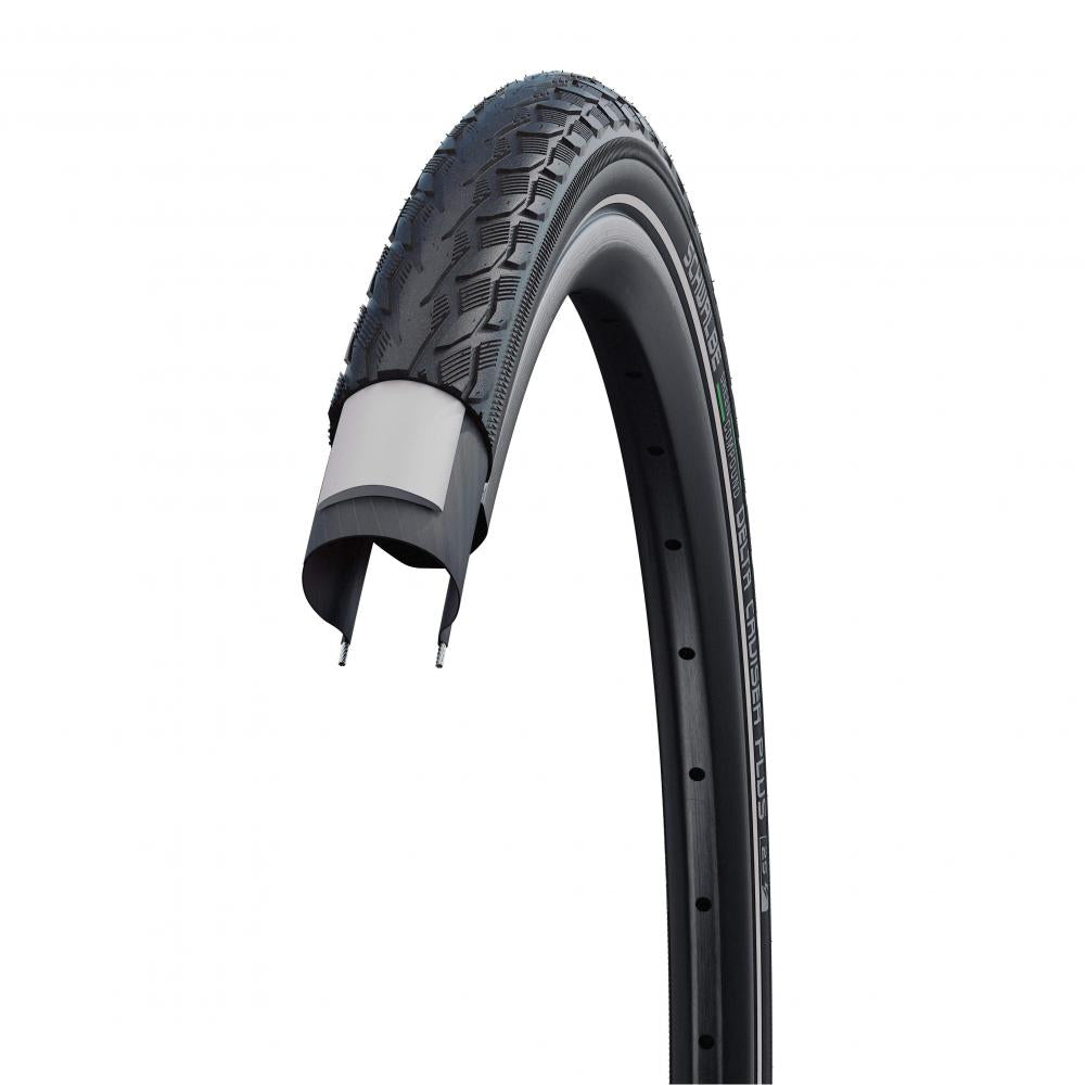 Schwalbe Reifen Delta Cruiser Plus HS431 28x1 1/2 Zoll 40-635 sw-Refl.Act.TSkin PG SBC E-25