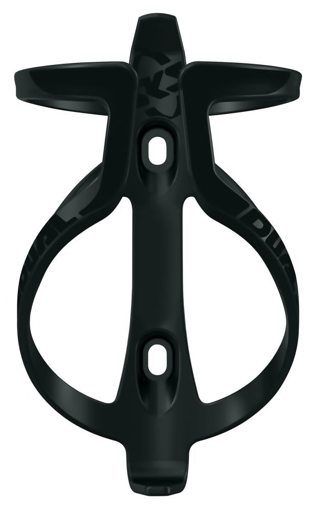 SKS DUAL Polycarbon Flaschenhalter schwarz, 28g, recycelte Carbonfasern, schlagfestes Polyamid, für alle gängigen Fahrradflaschen