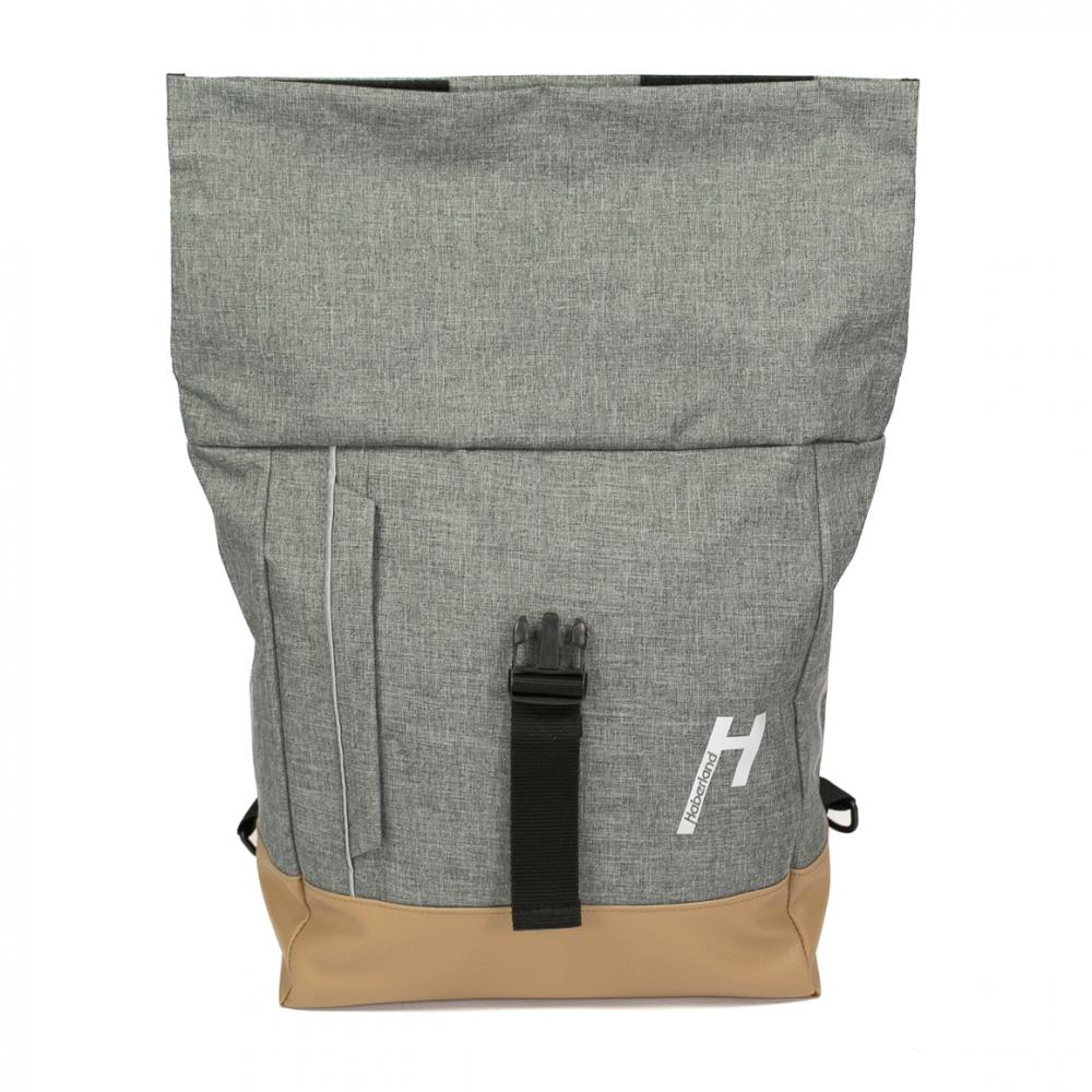 Haberland Bike-Rucksack Keep Rollin' grau - vielseitige Gepäckträger-Tasche & Rucksack