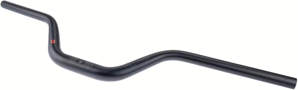 Schwarzer Humpert/Ergotec Riser Bar 100 MTB-Lenker aus Aluminium, 31,8 mm, mit Safety Level 6.