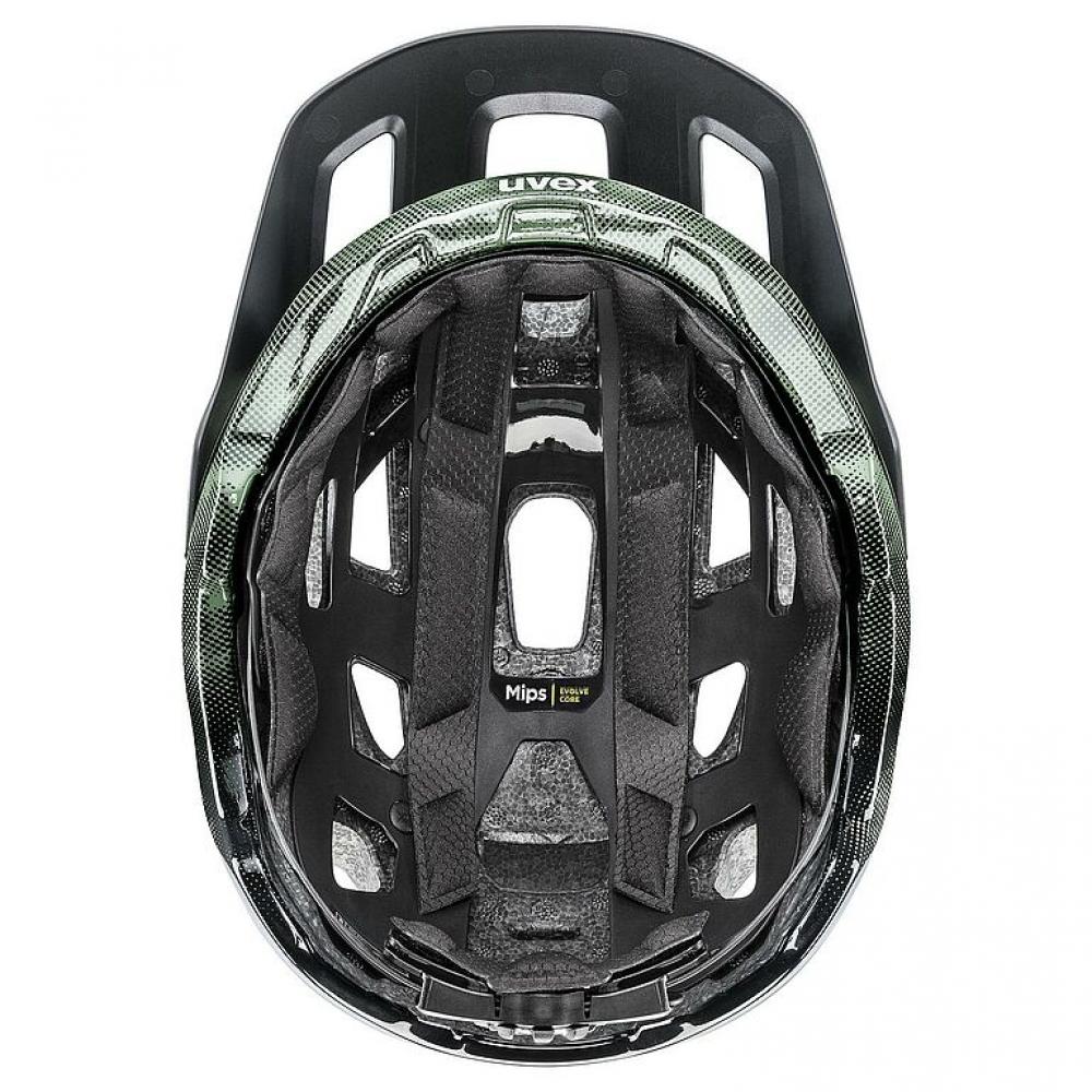 UVEX React MIPS MTB-Helm moss green-black matt 59-61 cm, MIPS, 3D IAS 3.0, EPS/PC, 10 Lüftungen, Unisex
