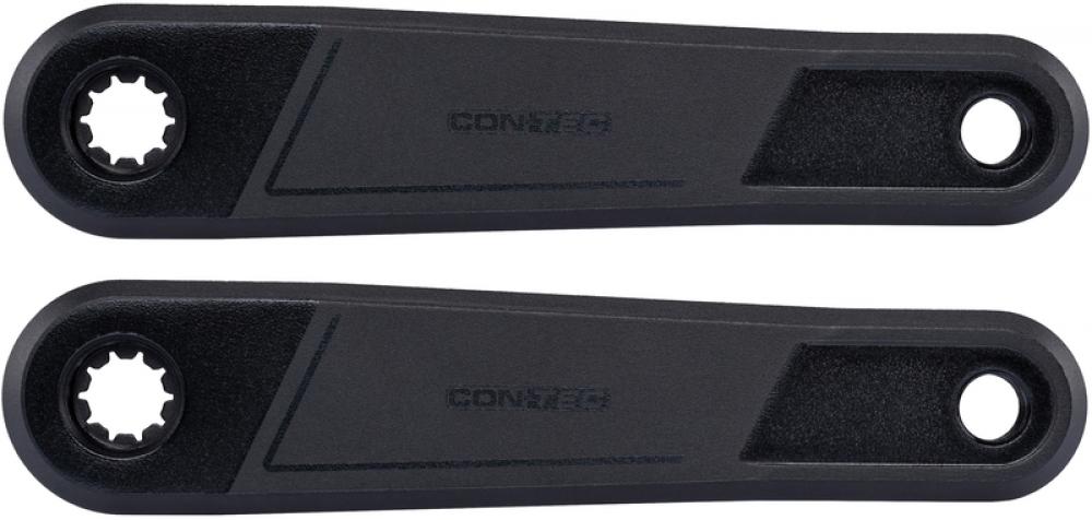 CONTEC Kurbelsatz "Cranker"nSB-verpackt, ohne Kettenblatt, 170mm, 10 mm Offset, rechts / links, Aluminium, schwarz, Cranker B3 - passend für Bosch Gen. 3 (BNI)