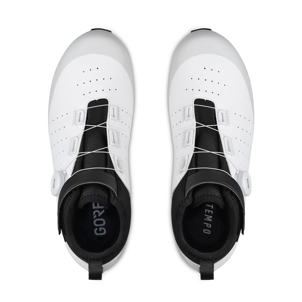 Fizik Tempo Artica GTX Winter-Rennradschuhe, Größe 42, schwarz/weiß, mit GORE-TEX Koala-Membran und Fleece-Futter für wasserdichten, atmungsaktiven Komfort