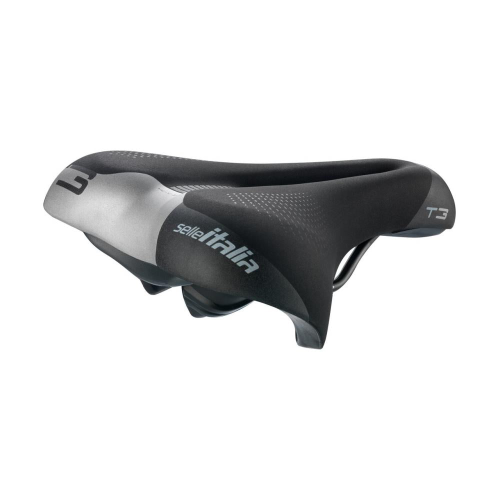 Selle Italia T 3 Flow S2 City-/Touring-Sattel 210 × 267 mm, Soft-Tek / Light Gel, Flow-Aussparung