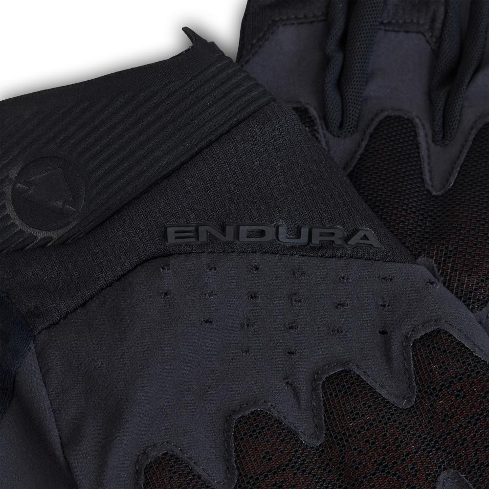 Endura MT500 D3O Handschuh II, Schwarz, Größe L - leichter Langfinger-Handschuh mit D3O-Knöchelschutz & Silikon-Grip