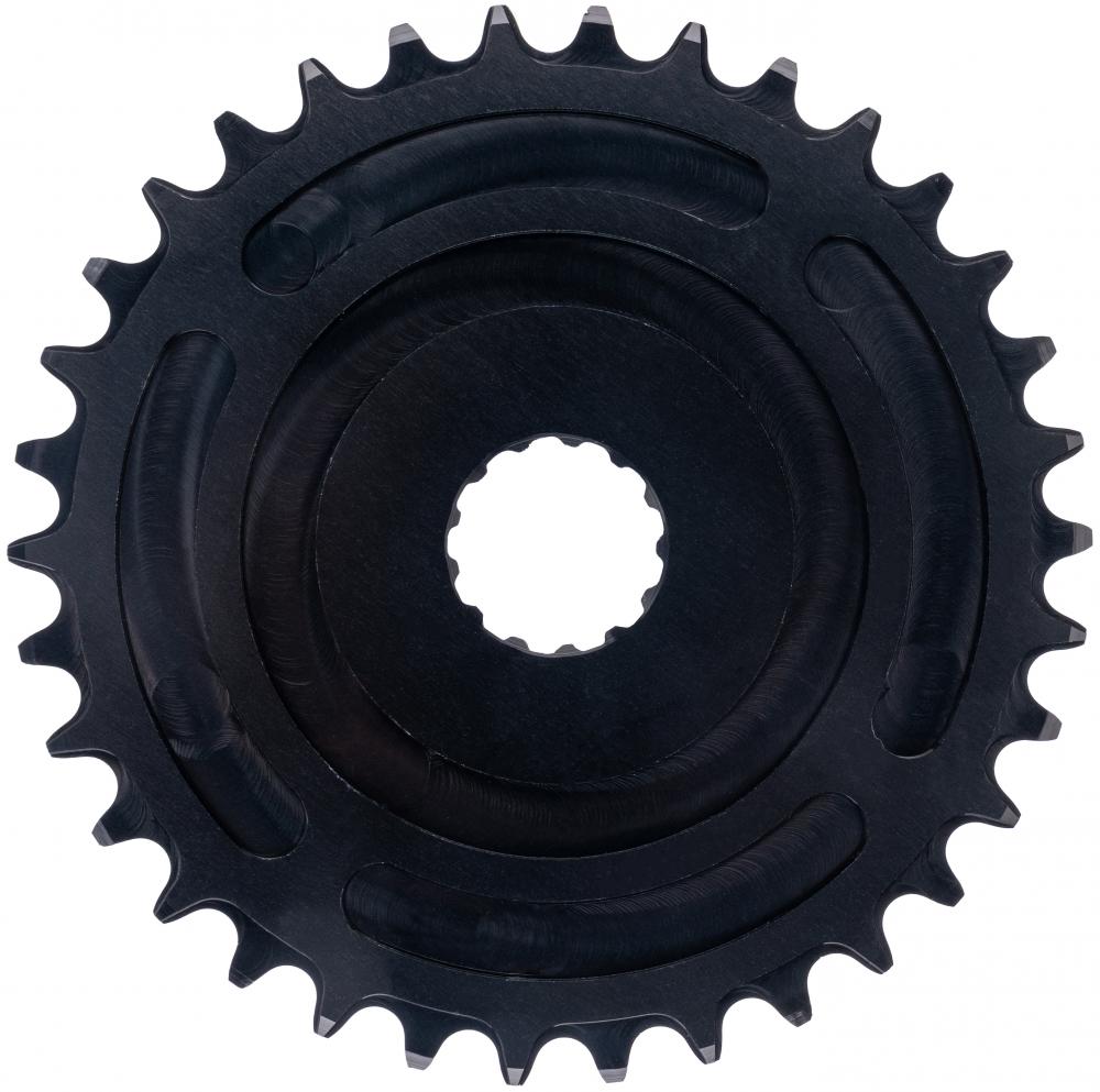 CONTEC Kettenblatt "C.Drive DM"nDirect Mount, 9-/10-/11-fach, 3/32", Narrow-Wide (NW) Zahnprofil, Aluminium 7075, schwarznSB-verpackt, 47,5mm Kettenlinie (Standard), Chainglider kompatibel, passend für Bosch Antrieb Gen. 3, 34 Zähne