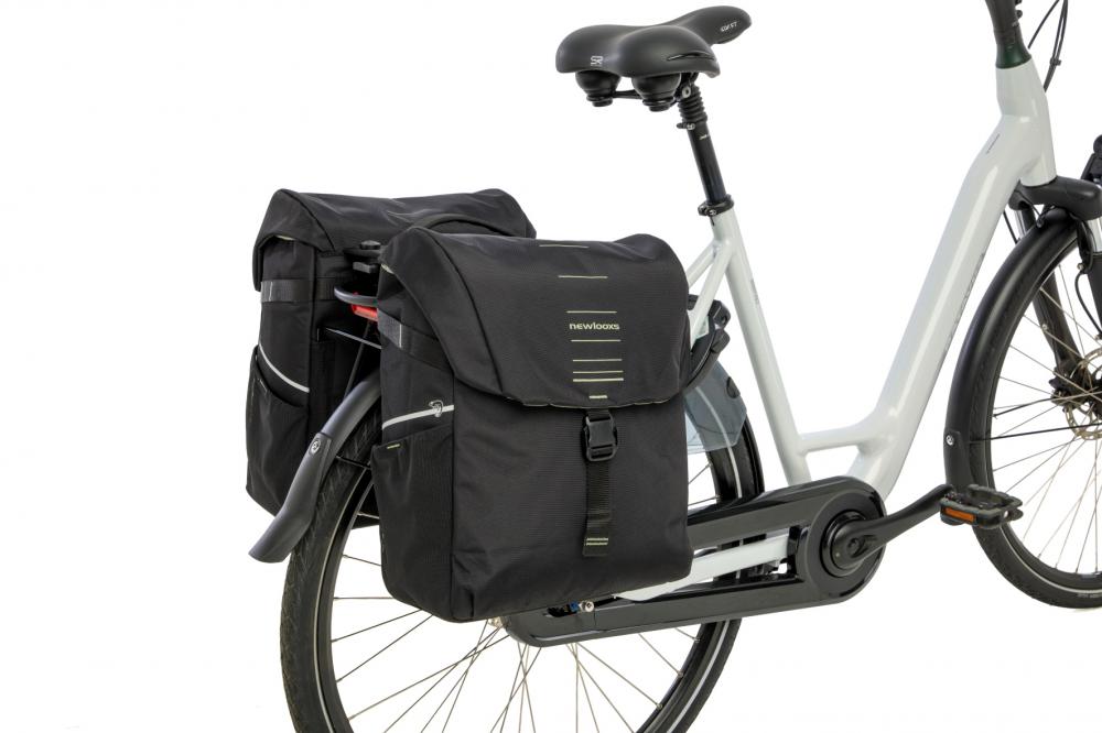New Looxs Doppelpacktasche Vigo Double MIK 2.0 2 x 17,5L Black - geräumige Fahrradtasche