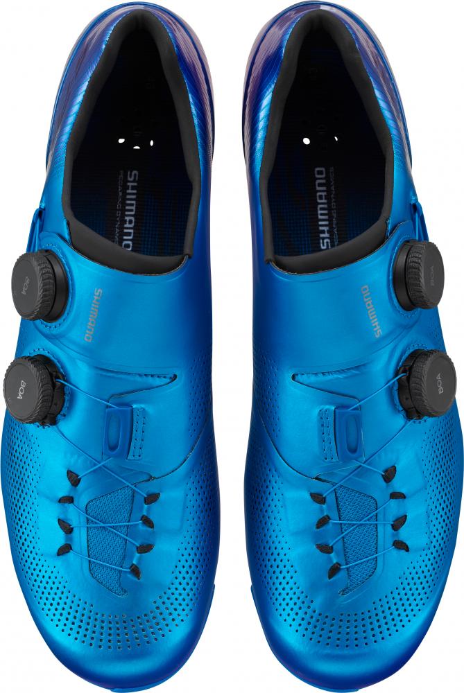 SHIMANO RC903 Rennradschuhe - SPD-SL, Wide Fit, Größe 46, Blau