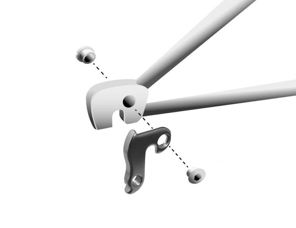 MARWI Schaltauge GH-003 mit Schraubensatz M8x0.75 - Aluminium, silber für diverse Marken