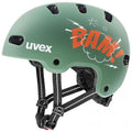 uvex kid 4 style bam moss green-papaya matt | 55-58