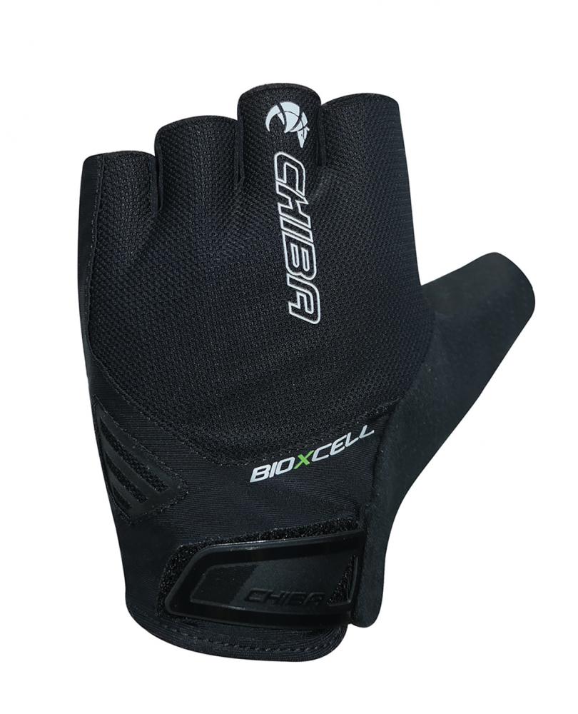CHIBA BioXCell Air - Radhandschuhe kurz, schwarz, S, atmungsaktiv mit BioXCell Gelpolsterung