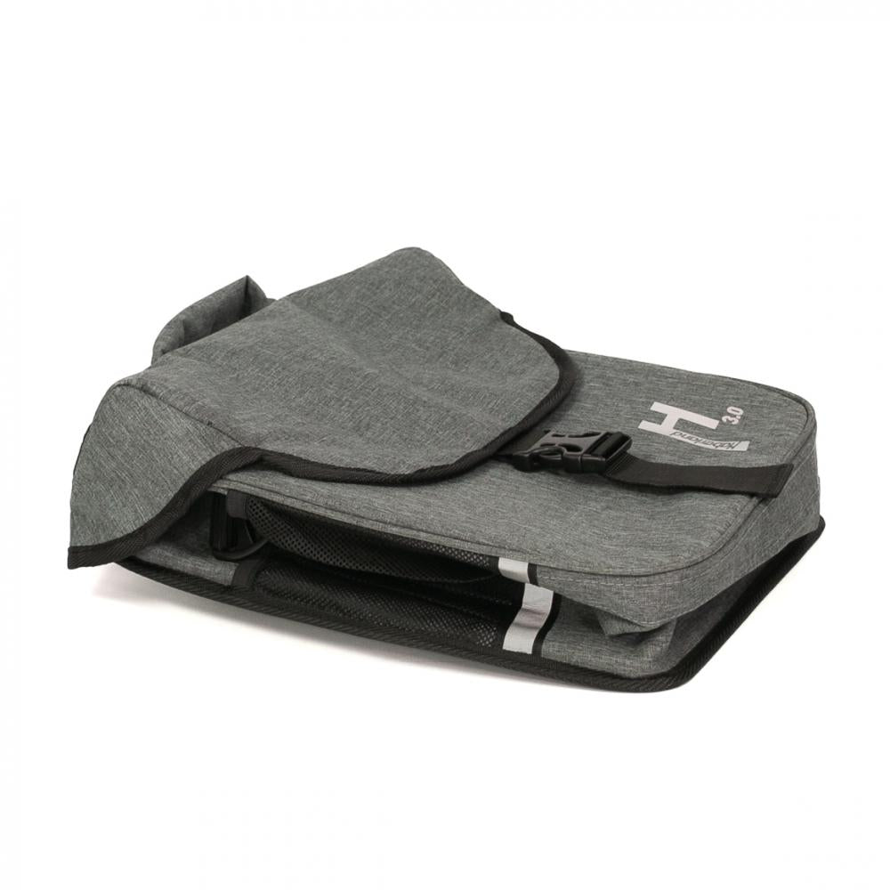 Haberland Einzeltasche 14l Basic 3.0 grau - praktische Gepäckträgertasche für Alltag und Tour