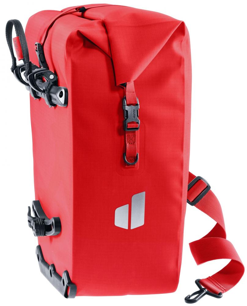 Deuter Visby 20+5 Gepäckträgertasche - Wasserdicht IPX4, 20+5L, Abnehmbarer Schultergurt