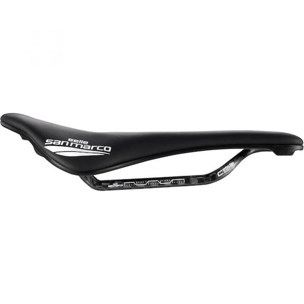 Selle San Marco Sattel Shortfit 2.0 Carbon FX Pro Series 140 x 255 mm Schwarz - maximaler Rennradkomfort