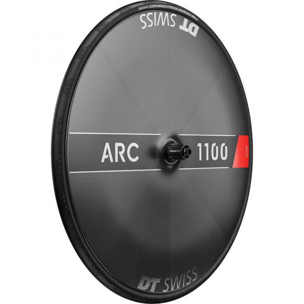 DT Swiss Laufrad ARC 1100 Dicut Disc 622 x 22 mm Schwarz - aero-optimiertes Carbon-Rennradlaufrad