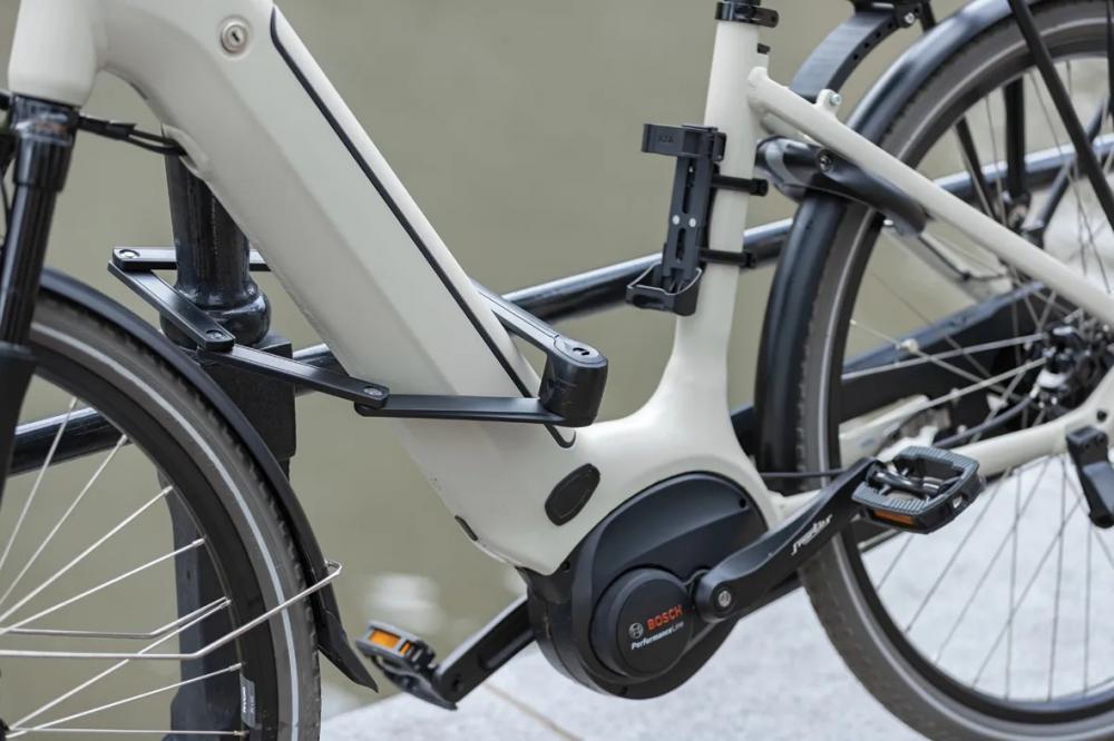 AXA Faltschloss Fold 100 - 1.000 mm Faltschloss mit hoher Sicherheit für Fahrräder und E-Bikes