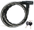 Master Lock Kabelschloss PanzR 22 mm x 2000 mm Schwarz - extra sicheres Fahrradschloss mit Schlüssel