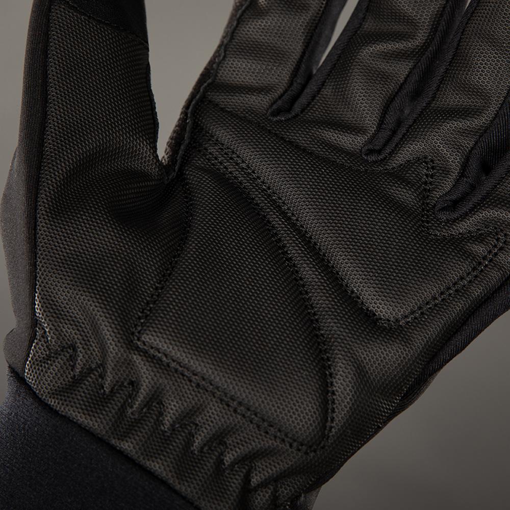 CHIBA Phantom - Radhandschuhe L schwarz/schwarz, Softshell, winddicht, Touchfinger