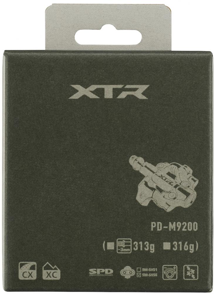 SHIMANO Pedal XTR PD-M9200 3mm kürzere Achse - 3mm