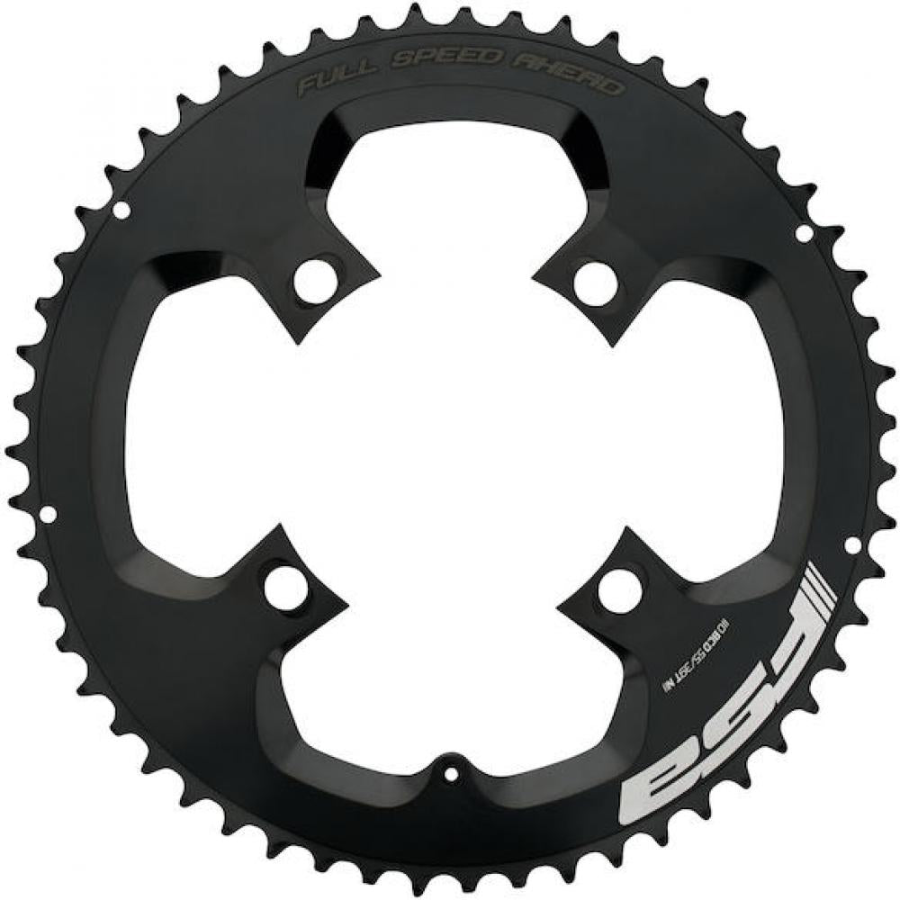 FSA Kettenblatt Road Powerbox Aero Pro 4-Arm 110 mm x 55 T Schwarz - Aerodynamisches Design mit Steighilfen