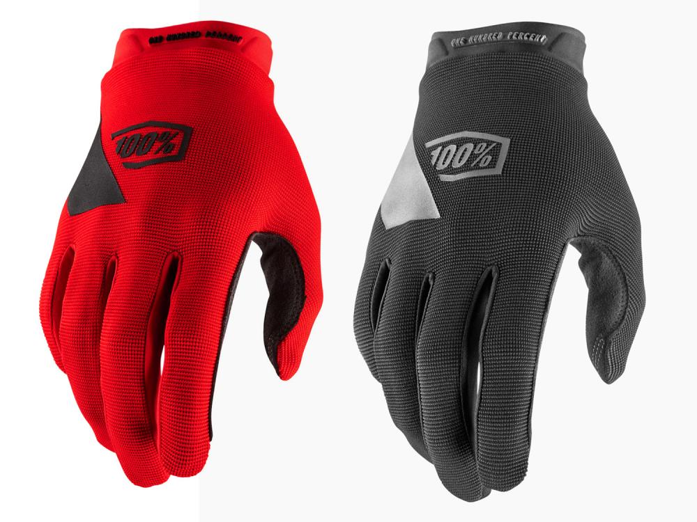 100% Ridecamp Youth Gloves XL Black/Charcoal - leichter MTB-Handschuh mit Top-Grip