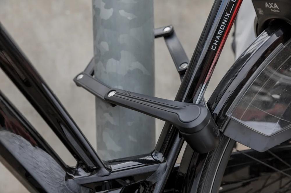 AXA Faltschloss Fold 100 - 1.000 mm Faltschloss mit hoher Sicherheit für Fahrräder und E-Bikes