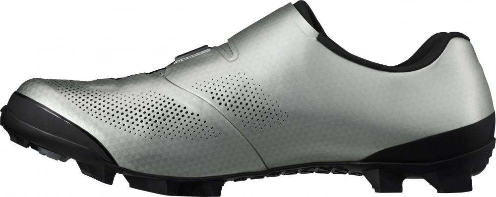 SHIMANO Fahrradschuhe XC703 MTB SPD Fahrradschuhe - Herren/Damen Größe 44 breit, Silber