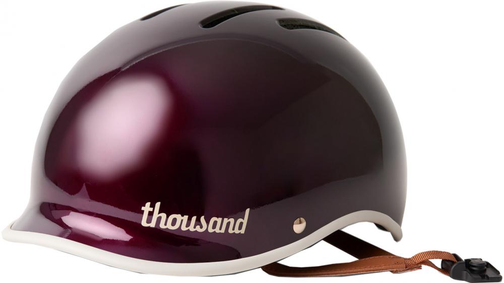 Thousand Heritage 2.0 City-Fahrradhelm M (57-59 cm) Chic-a-Cherry-Cola - magnetischer Fidlock-Verschluss, Pop-Lock, verbesserte Belüftung