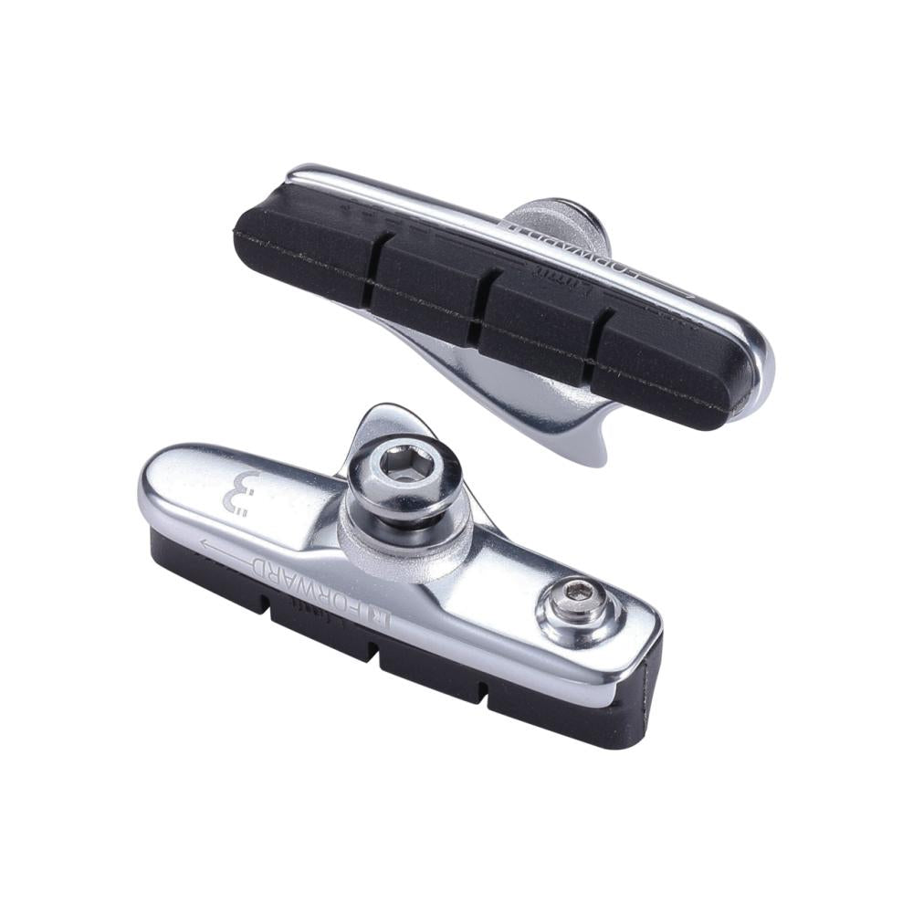 BBB Cycling Bremsschuhe RoadStop Cartridge silber - starke, kontrollierte Bremsleistung