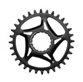 Race Face Cinch Direct Mount Stahl Kettenblatt 34Z schwarz für langlebigen 12-fach Fahrradantrieb.