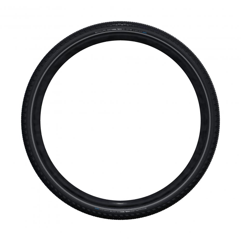 Schwalbe G-ONE Overland 365 Performance 4-Season RaceGuard Faltreifen 45-622 für Gravel und Straße.
