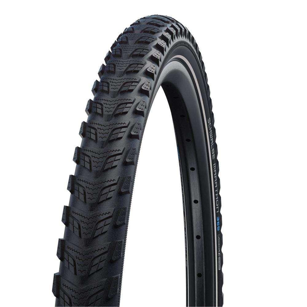 Schwalbe Marathon 365 Drahtreifen 47-622 schwarz, Ganzjahresreifen mit GreenGuard-Pannenschutz.