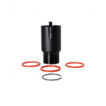RockShox Luftkammer Vivid C1+ (2024+) schwarz 225/250 x 67.5-75mm mit roten und schwarzen O-Ringen.