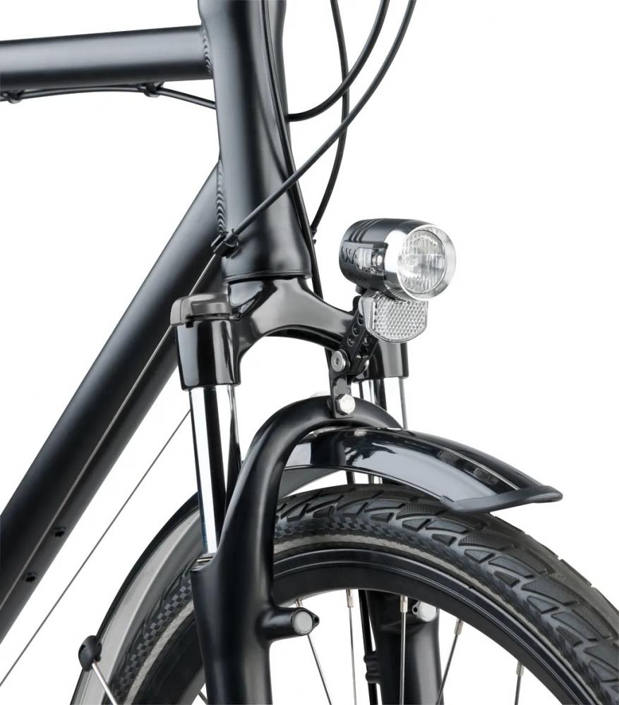 AXA Frontlicht Blueline 50 E-Bike 50 Blue - kompaktes LED-Scheinwerferlicht mit 50 Lux