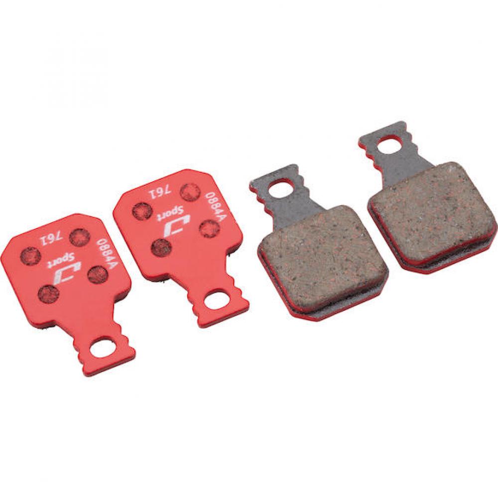Jagwire Disc Sport Semi-Metallic Bremsbeläge Rot - Werkstattqualität für Mountainbikes
