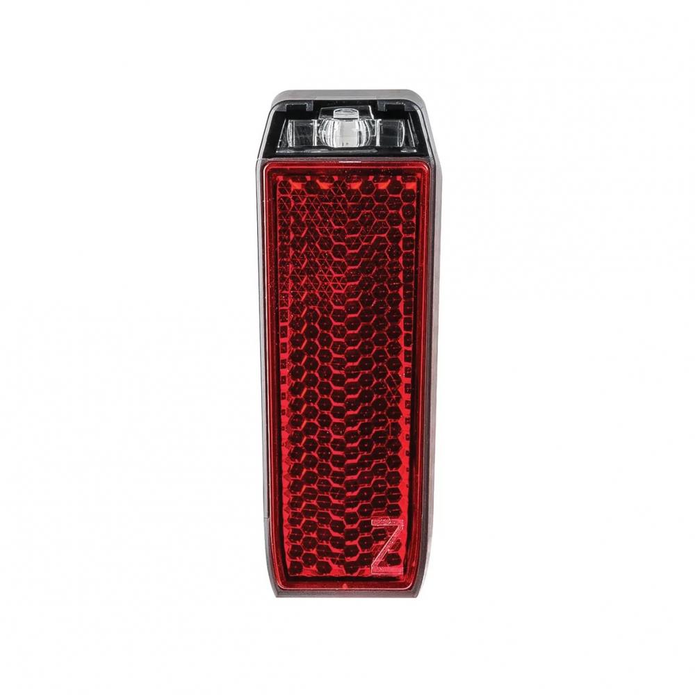 AXA NYX E-Bike Rücklicht 6-12V mit Beschleunigungssensor, StVZO zugelassen, rote Reflektorfläche.