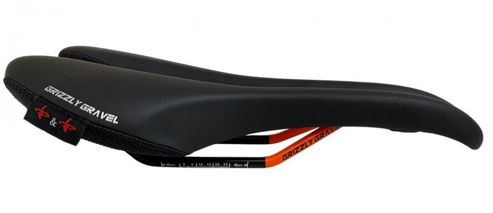P&P Bequemsattel, Sattel, Grizzly Gravel, Sitzknochenbreite 8-13cm, Gravel/Rennrad, sportiver Bereich, Material Kunstleder, Dämpfung Polsterung, ca. 345g