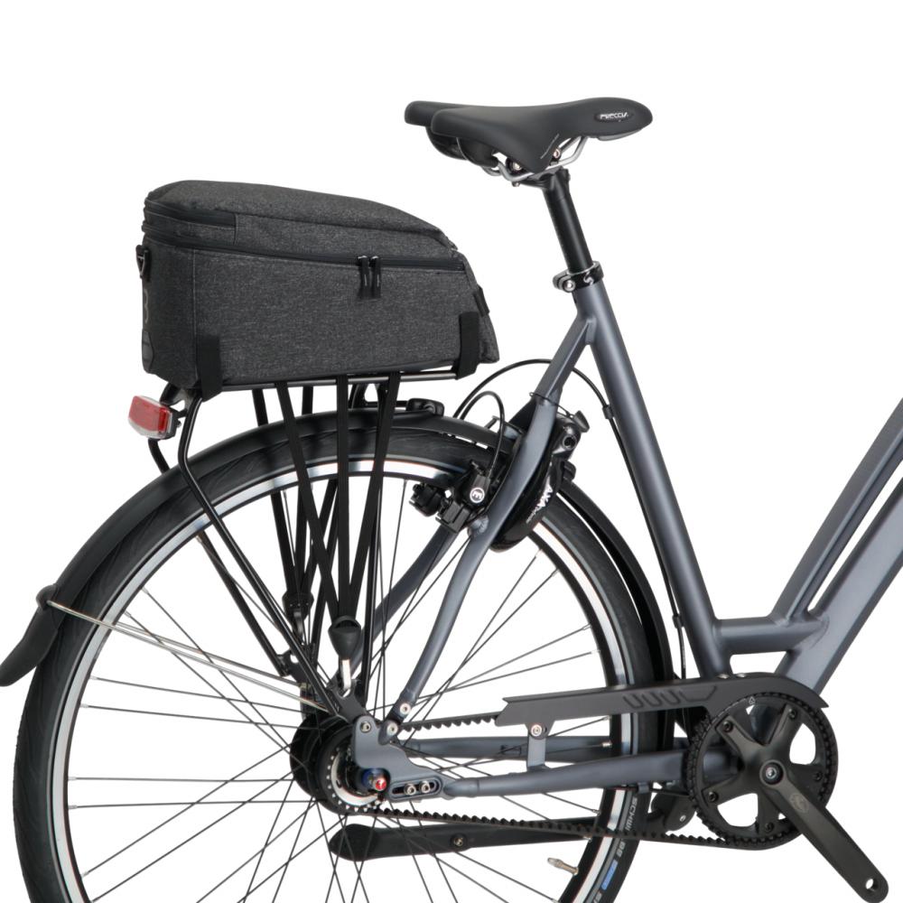BBB Cycling Tasche für Gepäckträger CarrierPack 36x16x16cm 6L grau - kompakte Transportlösung