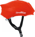 VeloToze Helmüberzug schwarz/rot/gelb onesize rot - wetterfester Schutz und Aerodynamik