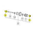 Vision Endkappen-Kit für VISION Naben/Laufräder 12 mm Steckachse - optimale Kompatibilität