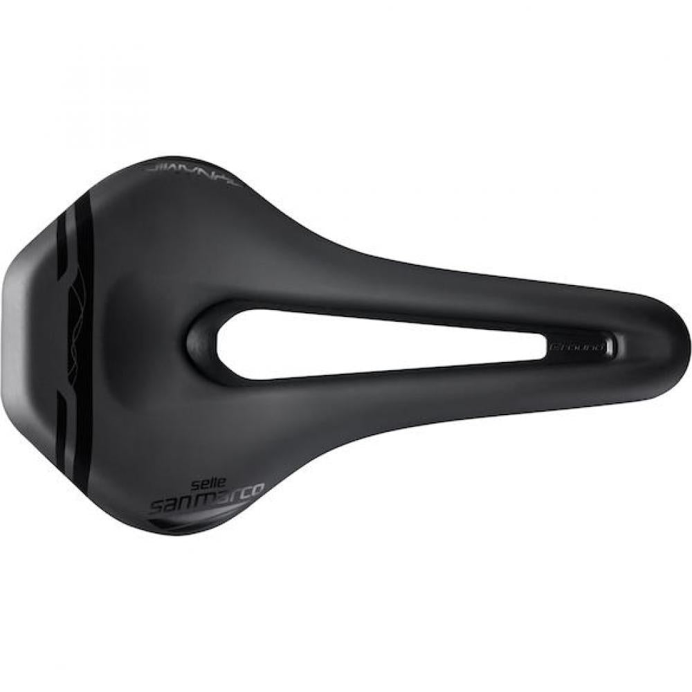 Selle San Marco Sattel Ground Dynamic 140 x 255 mm Schwarz - komfortabler MTB- und Gravel-Sattel