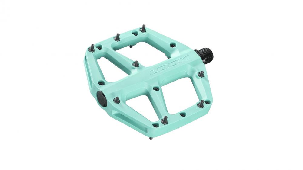 LOOK Trail Fusion MTB Plattformpedale, ice blue: hochwertige Flatpedale für Trail & All-Mountain